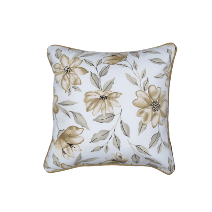 Golden Bloom Cushion Cover