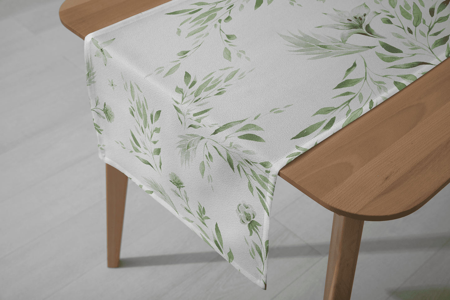 Green Whisper Table Runner  - 4 Seater