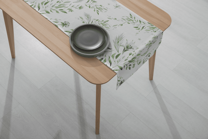 Green Whisper Table Runner  - 4 Seater