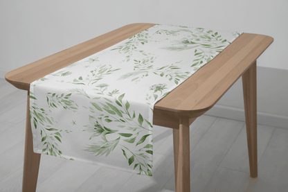 Green Whisper Table Runner  - 4 Seater