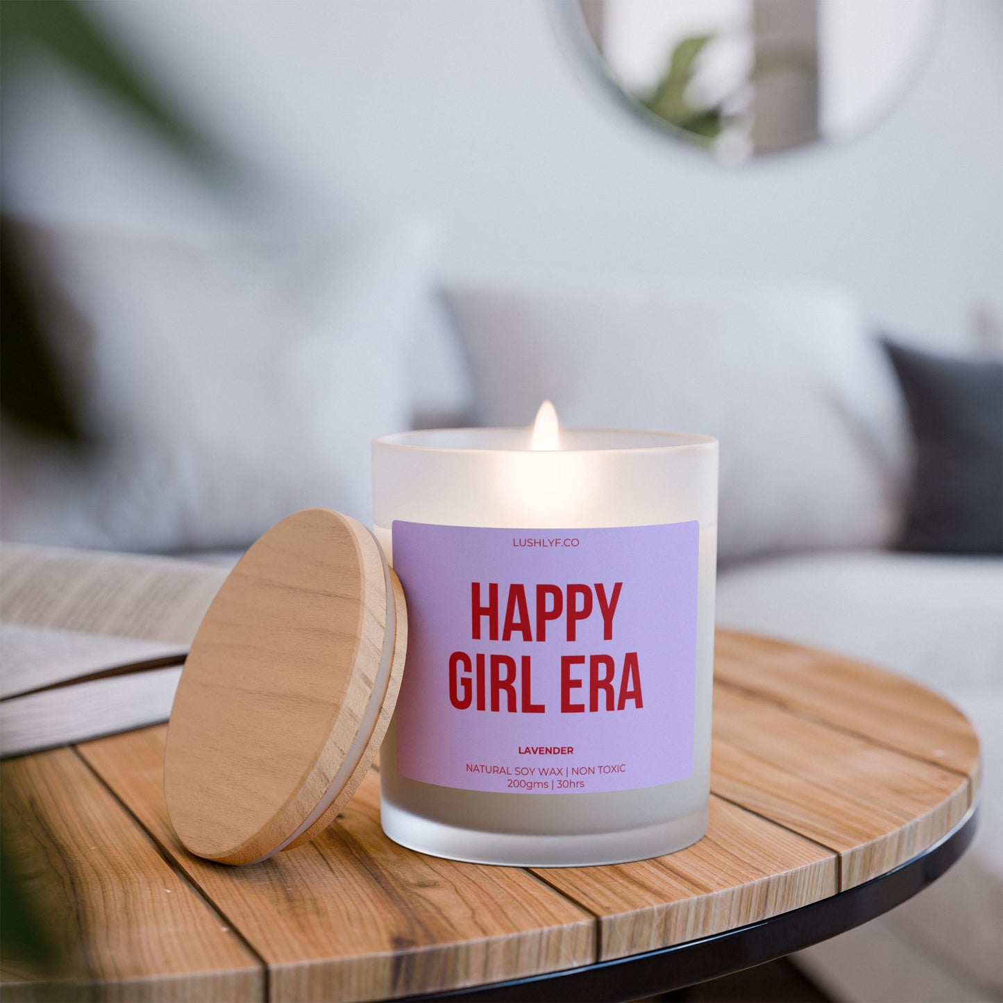 Happy Girl Era Lavender Soy Wax Candle