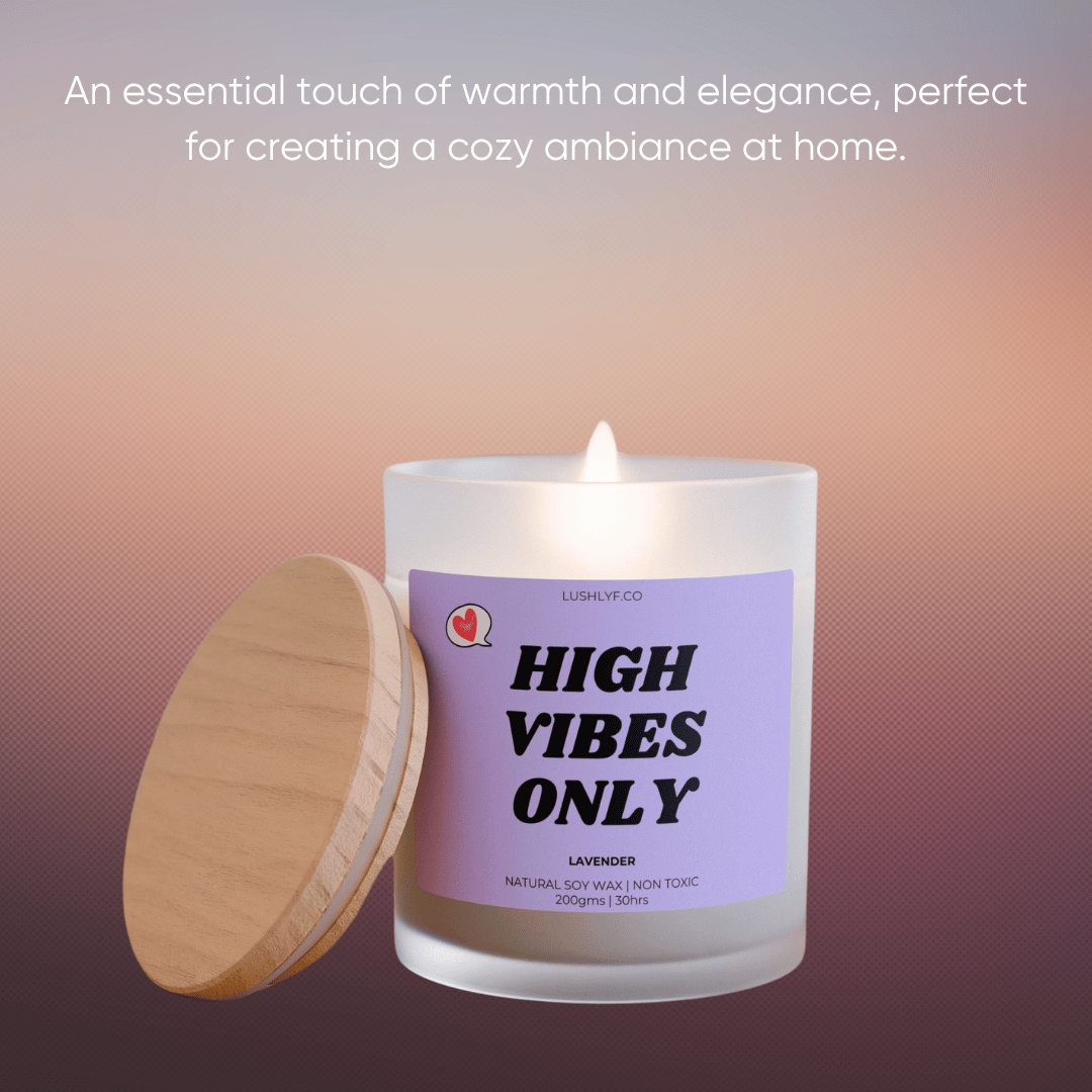 High Vibes Only Valentine’s Lavender Soy Wax Candle