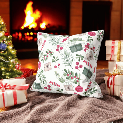 Holiday Gift Velvet Chirstmas Cushion Cover - Set of 5