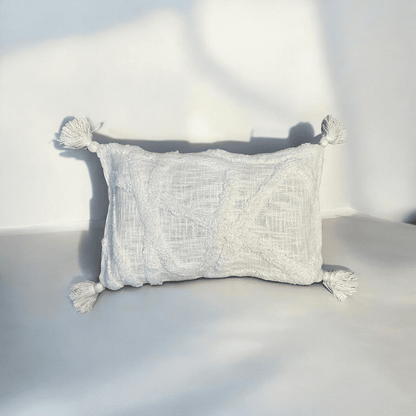 Ivory Dream Tufted Cushion Cover