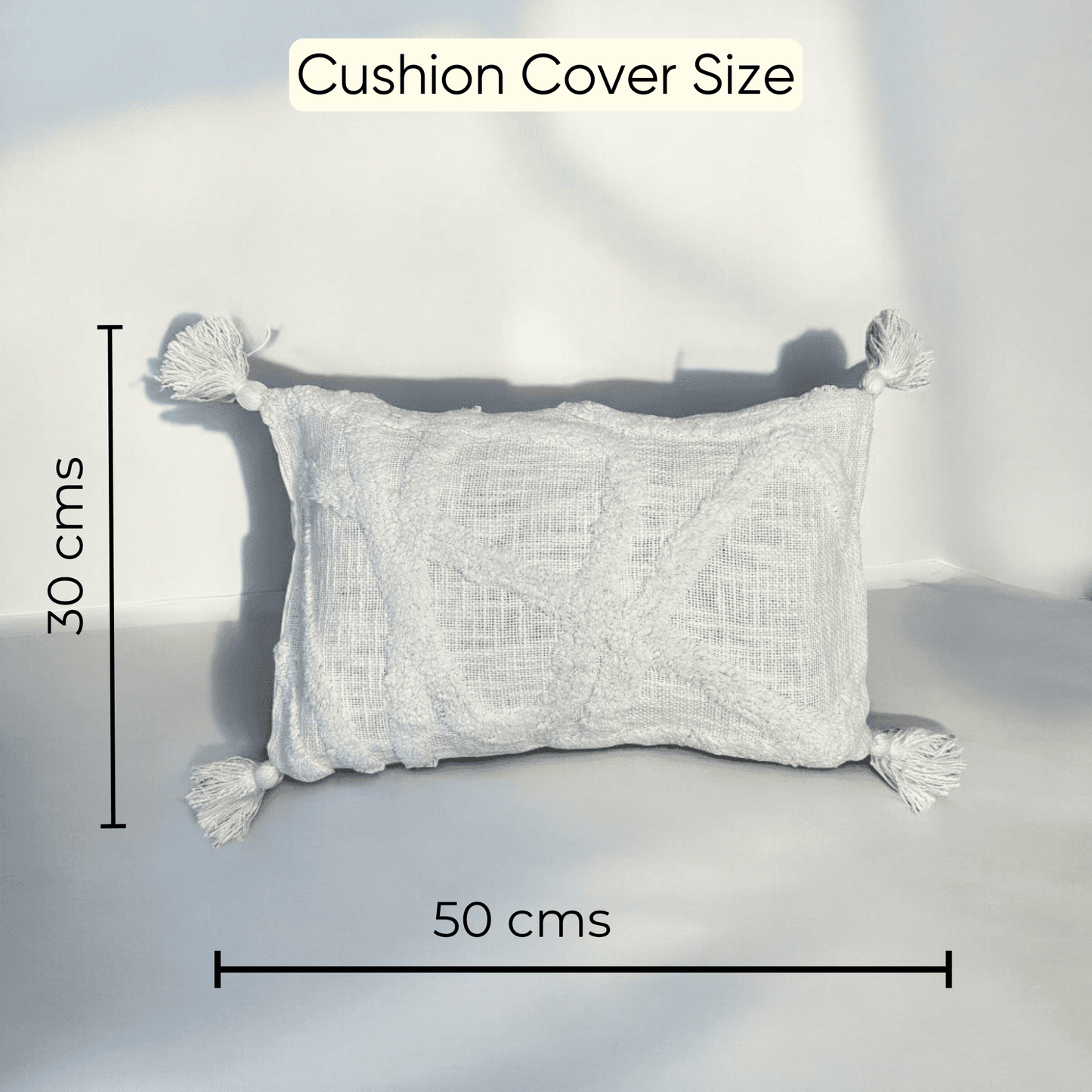 Ivory Dream Tufted Cushion Cover