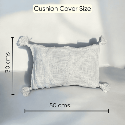 Ivory Dream Tufted Cushion Cover