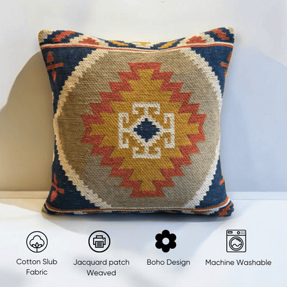 Kilim Tribal Jacquard Cushion Cover