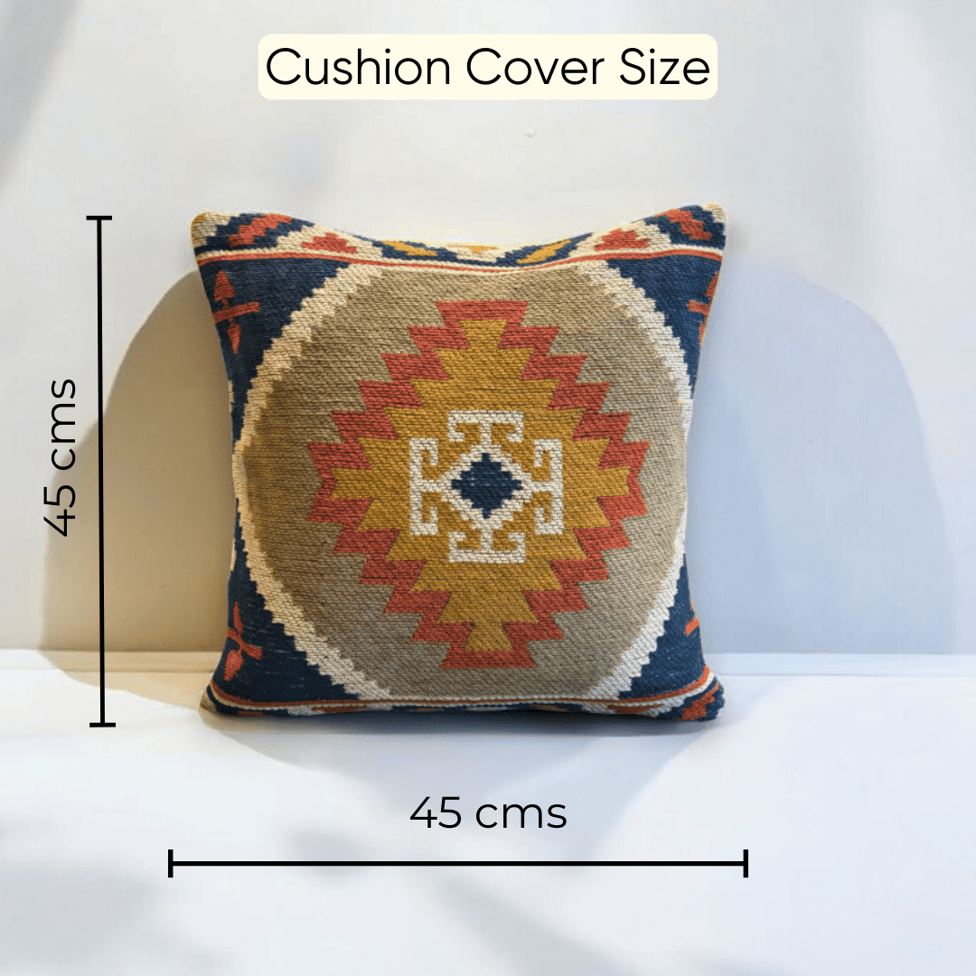 Kilim Tribal Jacquard Cushion Cover - Set of 5