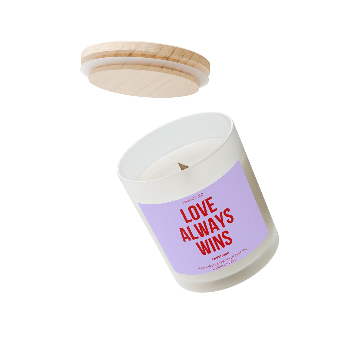 Love Always Wins Valentine’s Lavender Soy Wax Candle