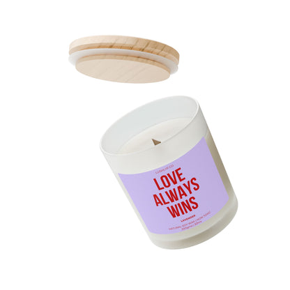 Love Always Wins Valentine’s Lavender Soy Wax Candle