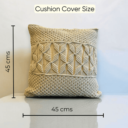 Macrame Knotwork Tufted Cushion Cover - Set of 5