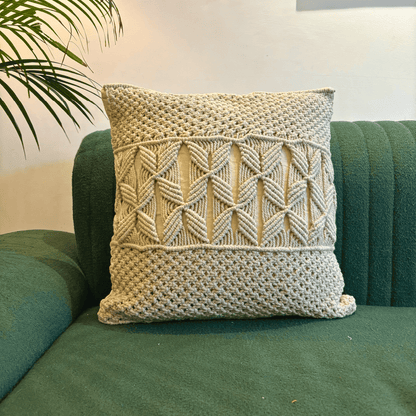 Macrame Knotwork Tufted Cushion Cover - Set of 5