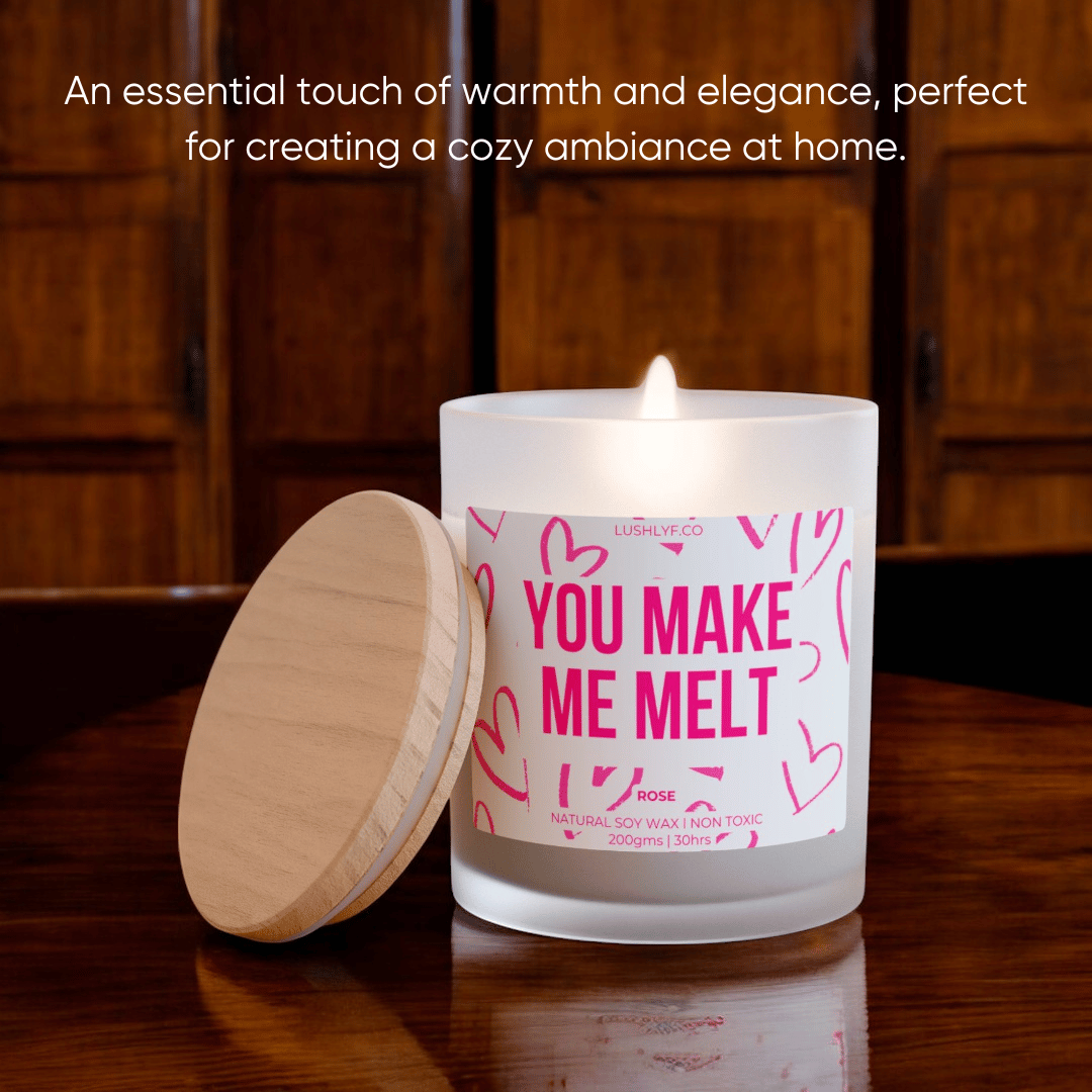 Make Me Melt Pink Valentine’s Rose Soy Wax Candle