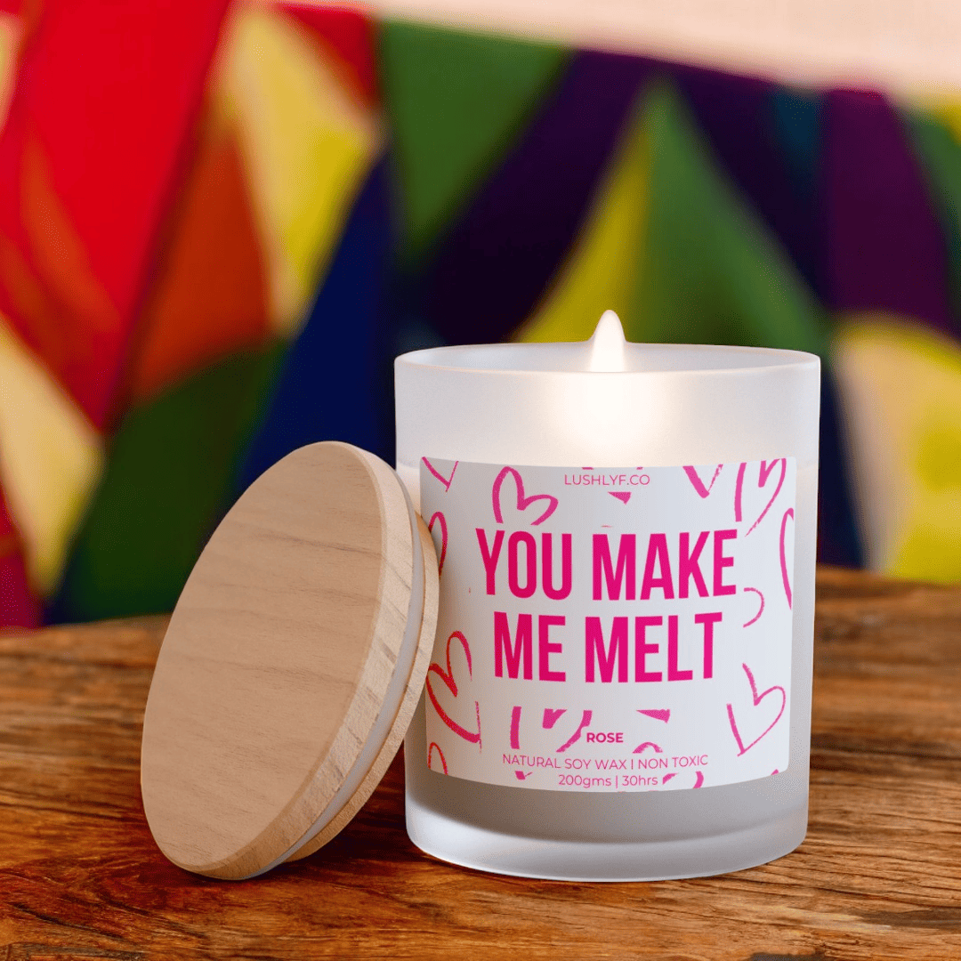 Make Me Melt Pink Valentine’s Rose Soy Wax Candle