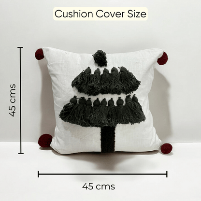 Merry Tassel Christmas Cushion Cover