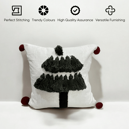 Merry Tassel Christmas Cushion Cover