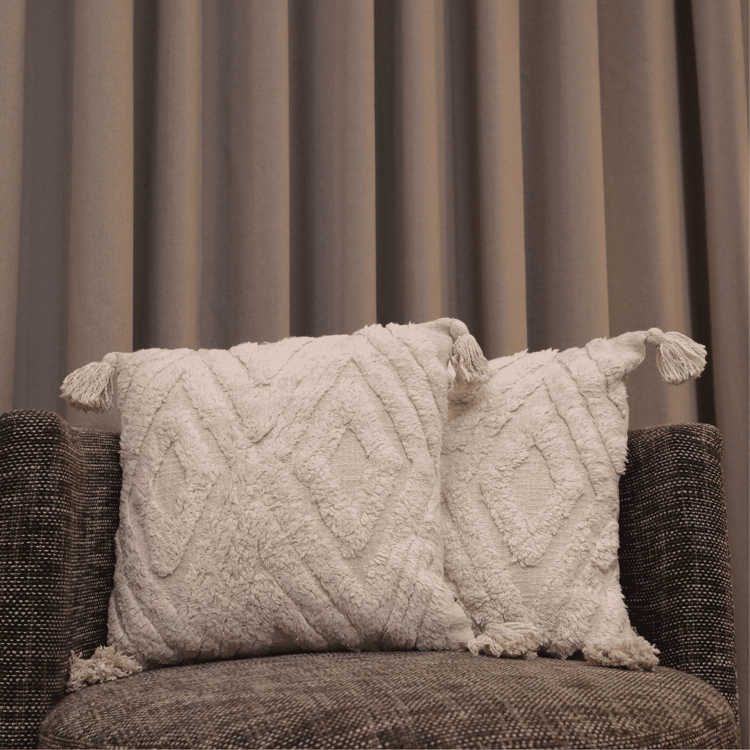 Modern Chevron Tufted Cushion Cover