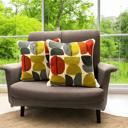 Modern Geometric Tufted Cushion Cover