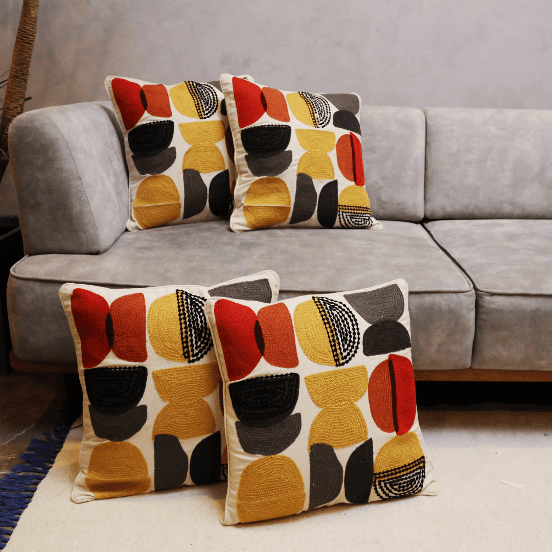 Modern Geometric Tufted Cushion Cover