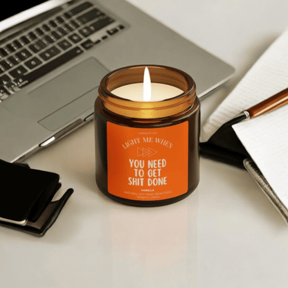 Motivation Glow Valentine Love Candles Vanilla Soy Wax Candle