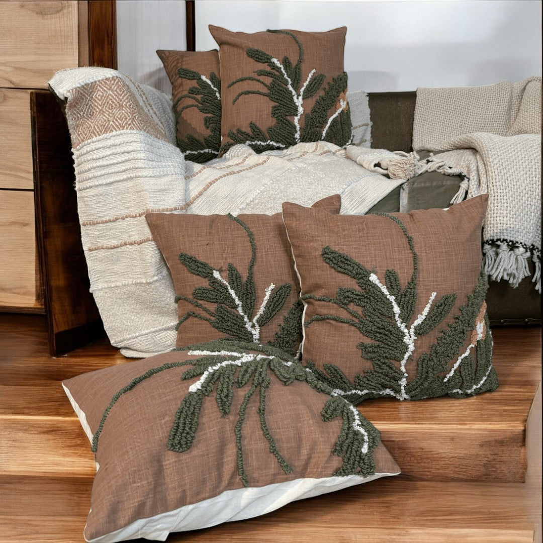 Nature’s Fern Tufted Cushion Cover