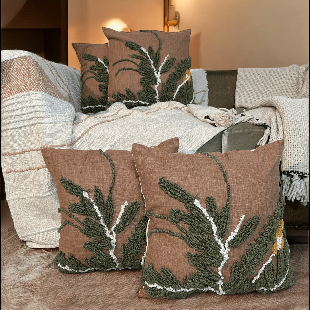 Nature’s Fern Tufted Cushion Cover