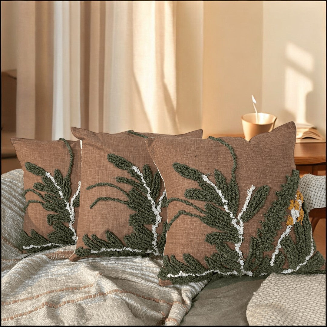 Nature’s Fern Tufted Cushion Cover