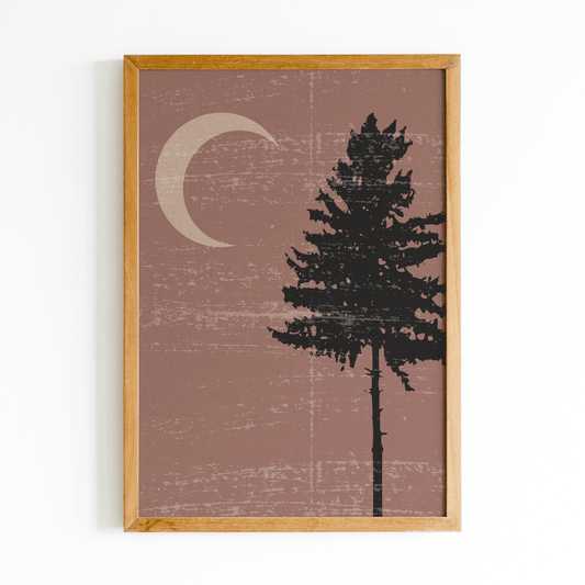 Nocturnal Pine Framed Artwork
