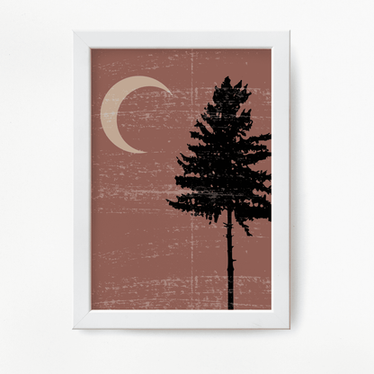 Nocturnal Pine Framed Artwork