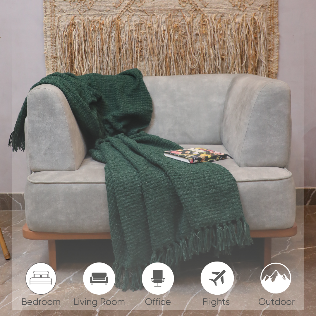 Cozy Haven Christmas Premium Chenille Sofa Throw