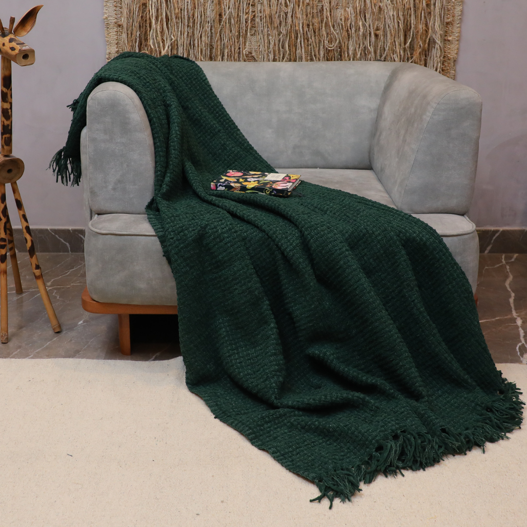 Green sofa throw hotsell