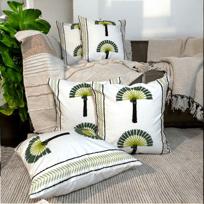 Palm Grove Tufted Cushion Cover