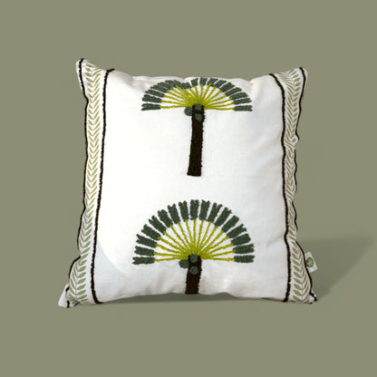 Palm Grove Tufted Cushion Cover