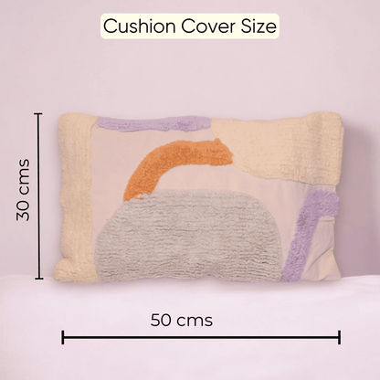 Rainbow Horizon Tufted Cushion Cover