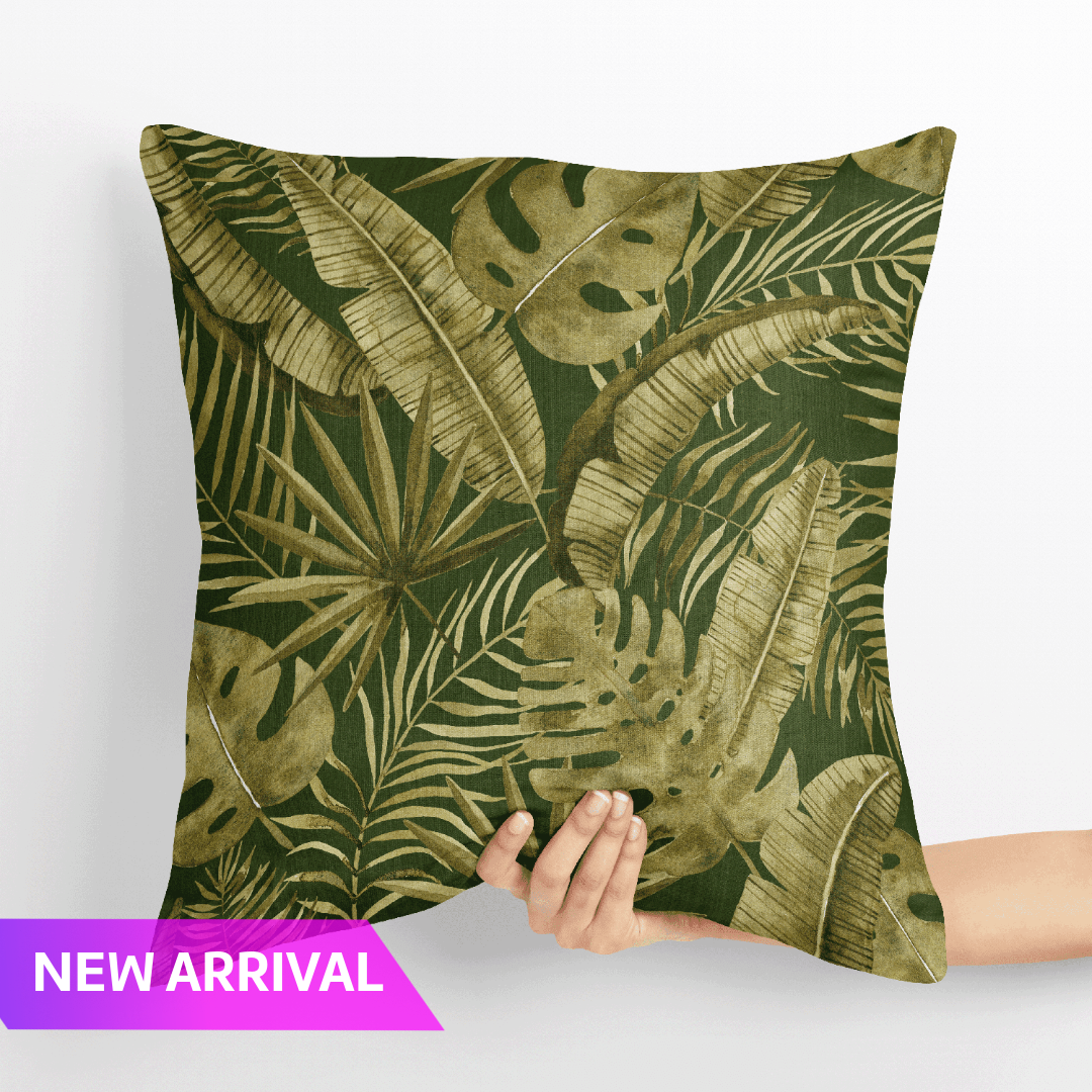 Rainforest Rhapsody Velvet Cushion Cover