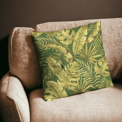 Rainforest Rhapsody Velvet Cushion Cover