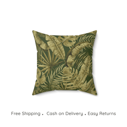 Rainforest Rhapsody Velvet Cushion Cover