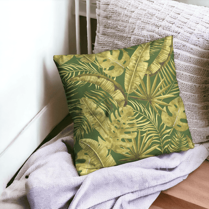 Rainforest Rhapsody Velvet Cushion Cover