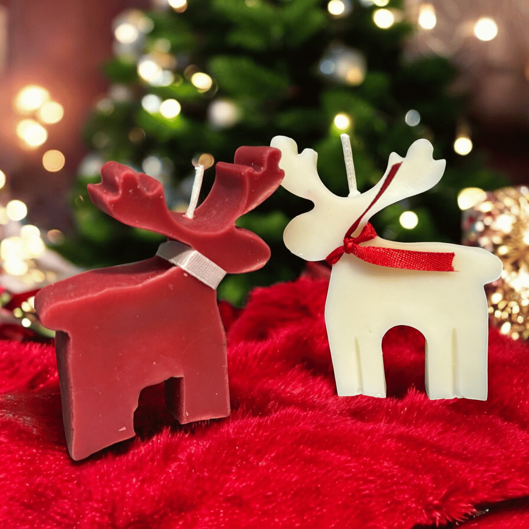 Reindeer Glow Christmas Soy Wax Candle Set of 2