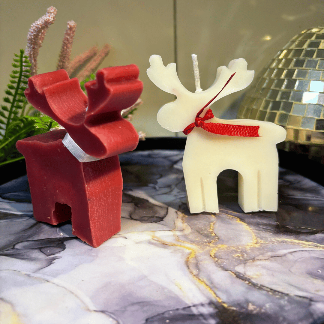 Reindeer Glow Christmas Soy Wax Candle Set of 2