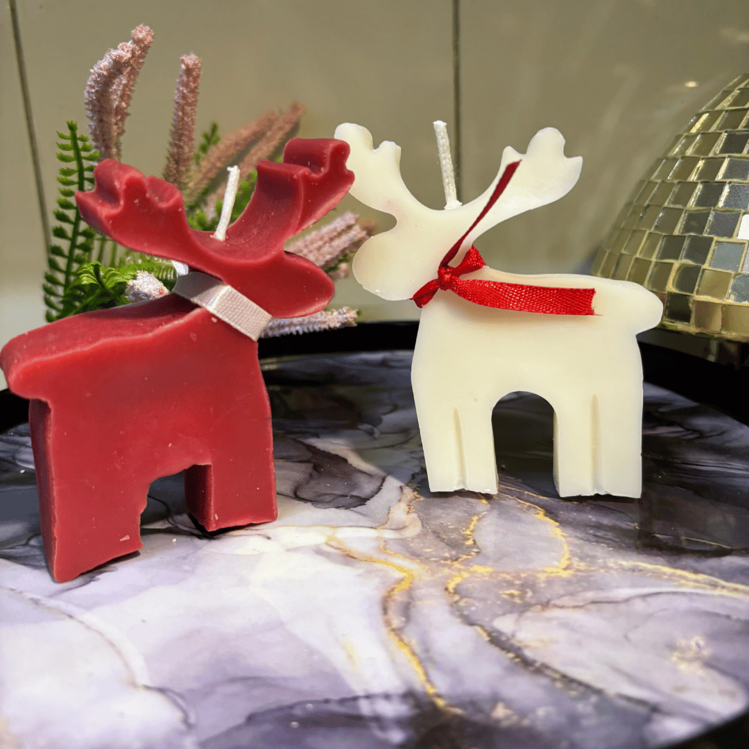 Reindeer Glow Christmas Soy Wax Candle Set of 2