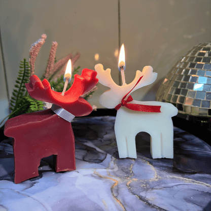 Reindeer Glow Christmas Soy Wax Candle Set of 2