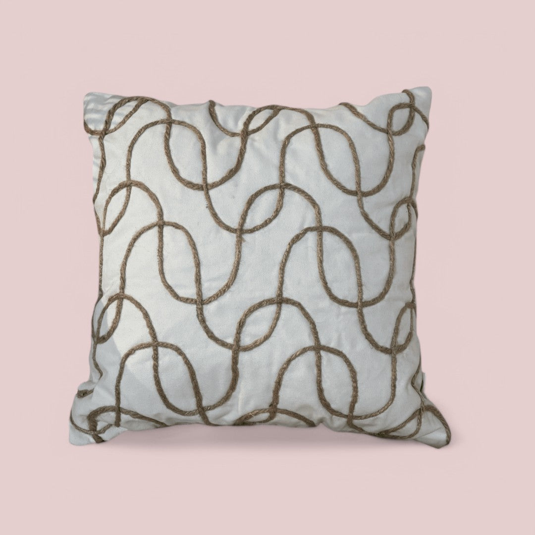 Rope Twist Tufted Cushion Cover