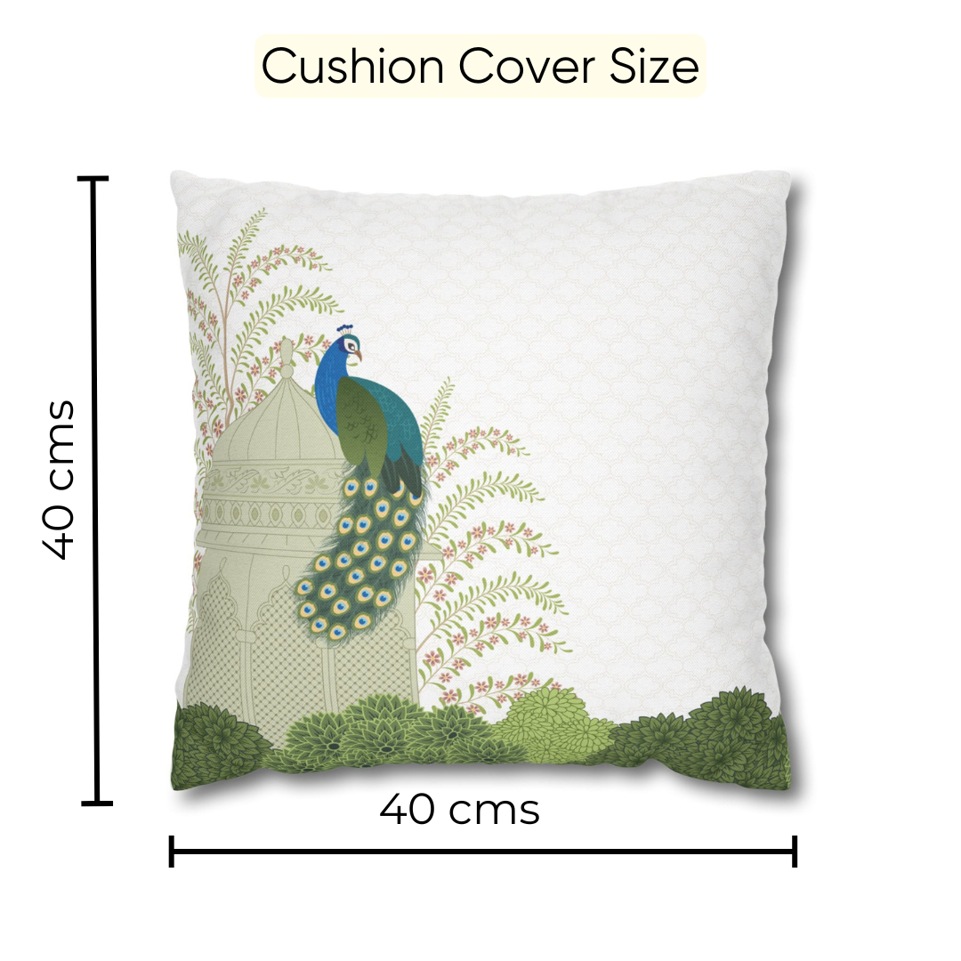 Royal Peacock Velvet Cushion Cover - Set of 5