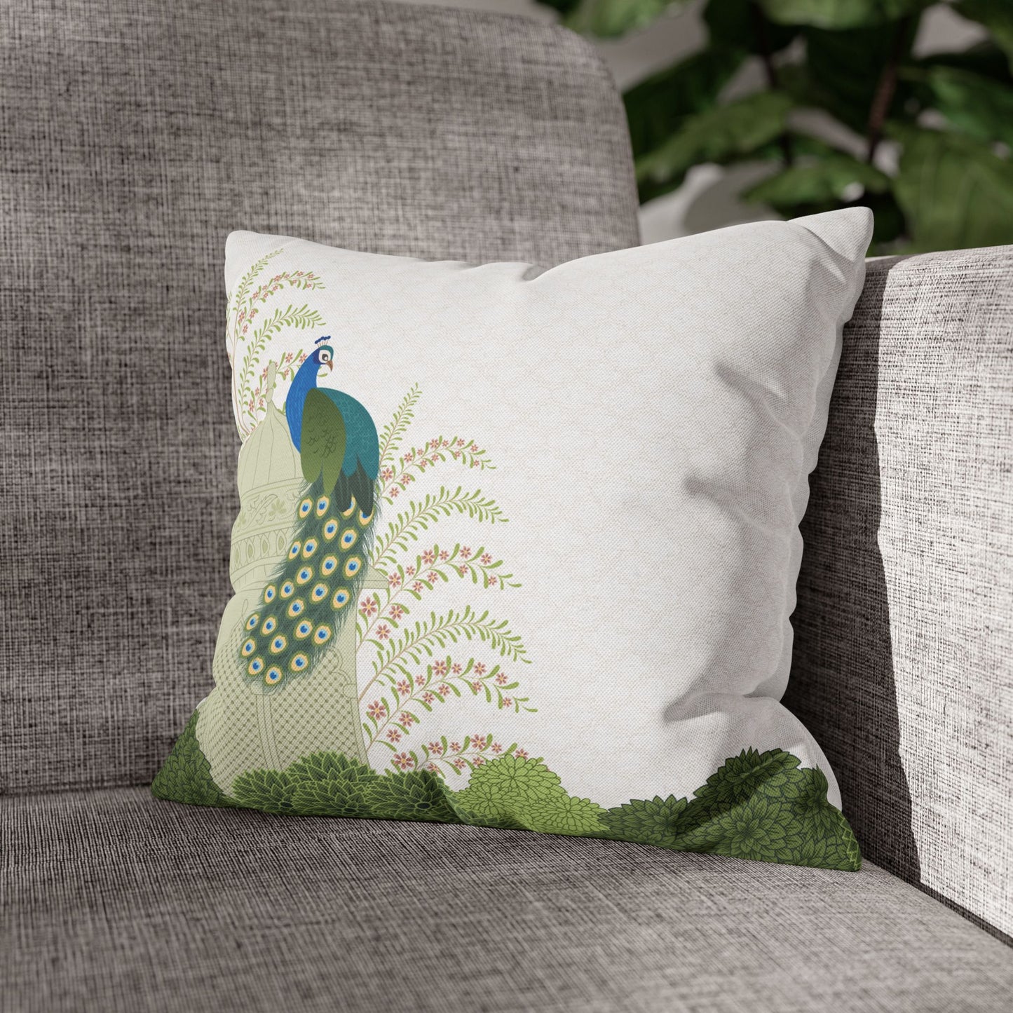 Royal Peacock Velvet Cushion Cover - Set of 5