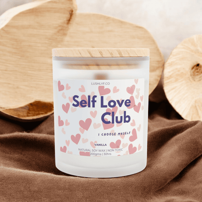 Self Love Club Valentine’s Love Candles Vanilla Soy Wax Candle