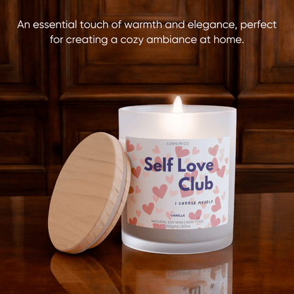 Self Love Club Valentine’s Love Candles Vanilla Soy Wax Candle