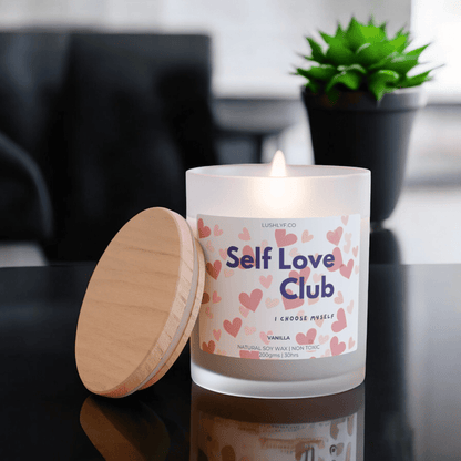 Self Love Club Valentine’s Love Candles Vanilla Soy Wax Candle