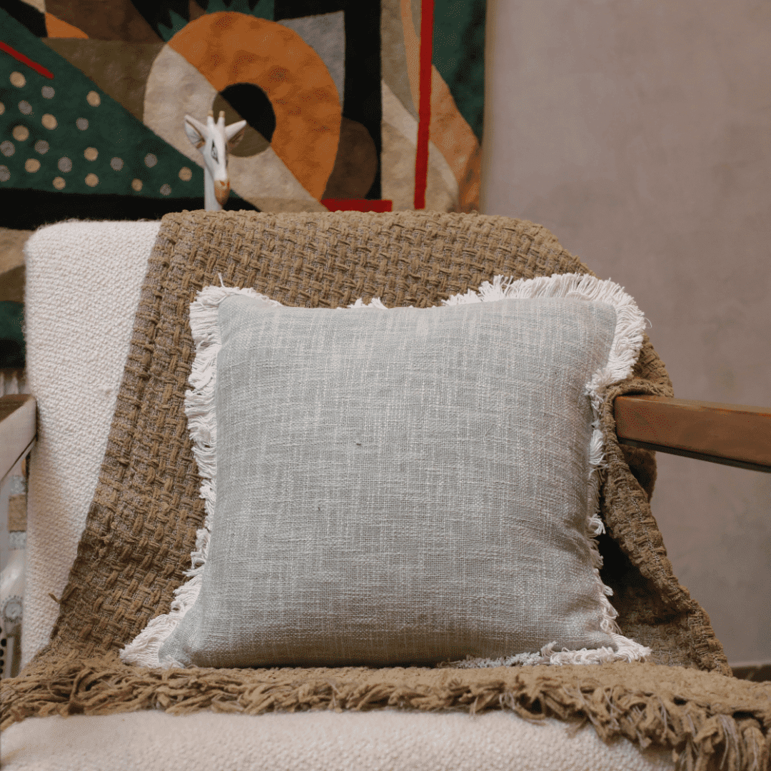 Serene Tufted Fringe Cushion Cover