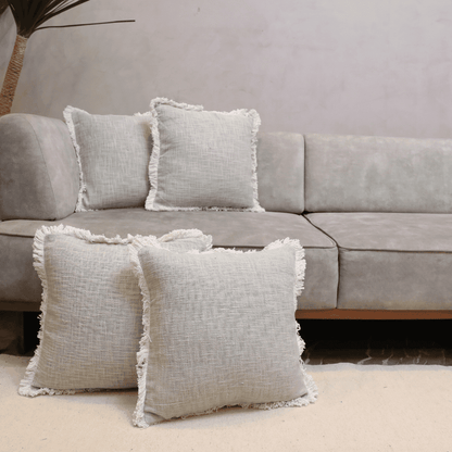 Serene Tufted Fringe Cushion Cover